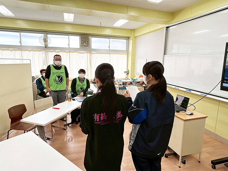 横浜市立橘中学校2年生CSR活動の様子