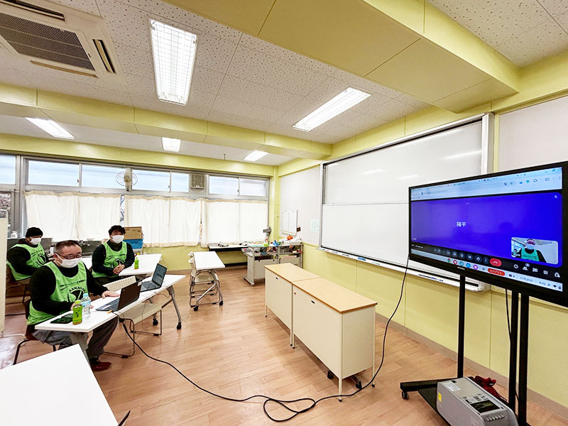 横浜市立橘中学校1年生のCRS活動の様子